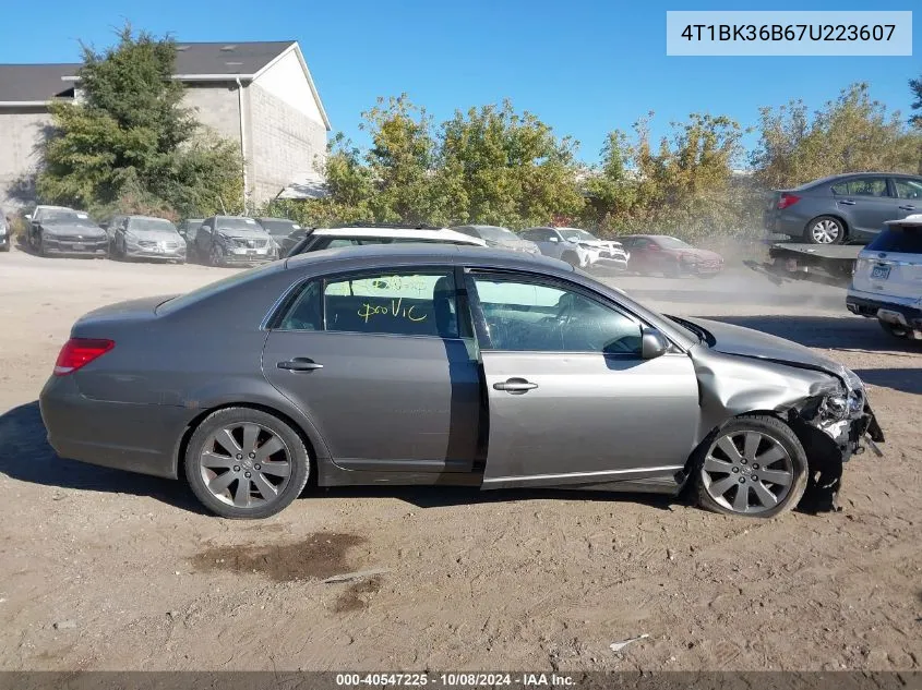 2007 Toyota Avalon Touring VIN: 4T1BK36B67U223607 Lot: 40547225