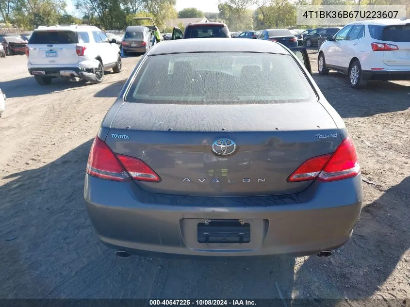 2007 Toyota Avalon Touring VIN: 4T1BK36B67U223607 Lot: 40547225