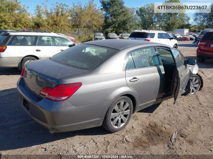 2007 Toyota Avalon Touring VIN: 4T1BK36B67U223607 Lot: 40547225