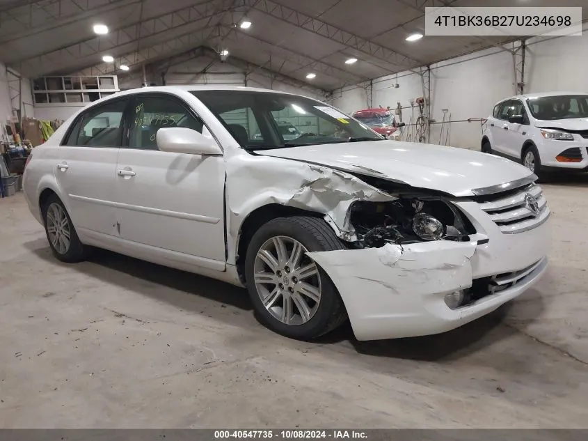 2007 Toyota Avalon Limited VIN: 4T1BK36B27U234698 Lot: 40547735