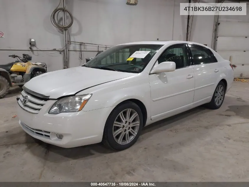 2007 Toyota Avalon Limited VIN: 4T1BK36B27U234698 Lot: 40547735