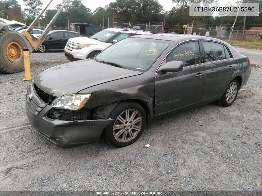 2007 Toyota Avalon Limited VIN: 4T1BK36B87U215590 Lot: 40557235