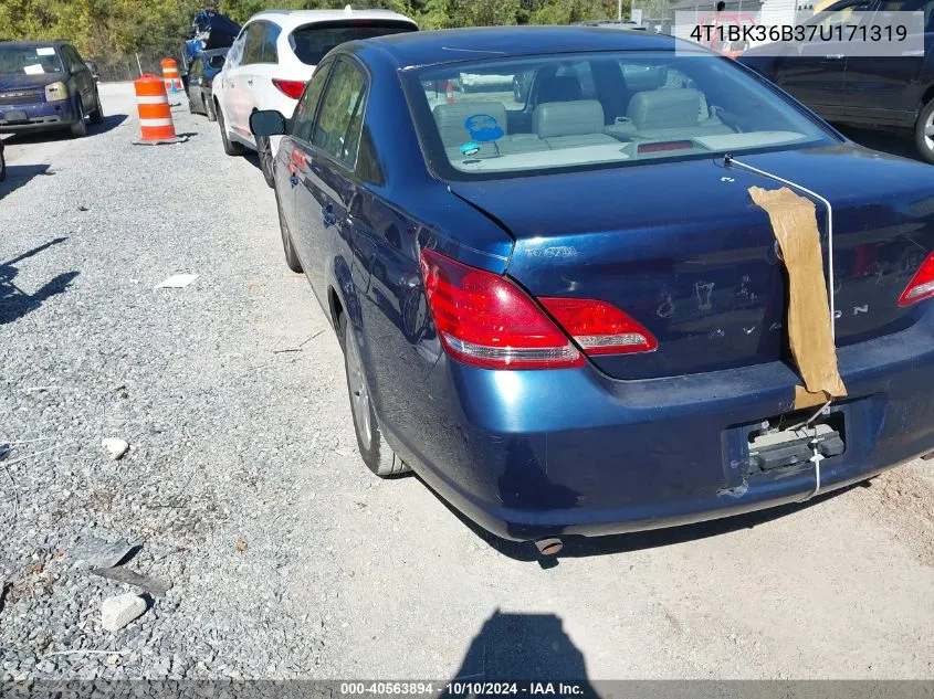 2007 Toyota Avalon Xls VIN: 4T1BK36B37U171319 Lot: 40563894