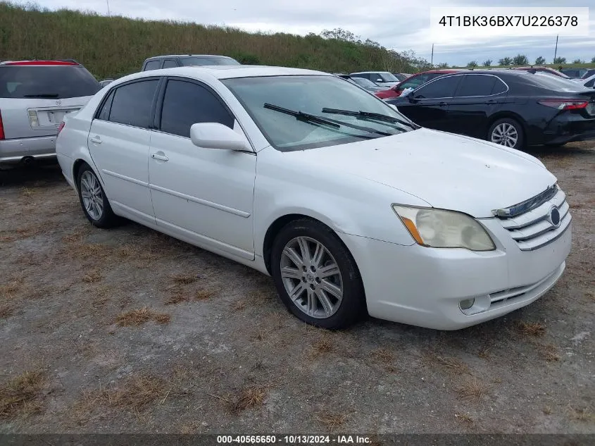 2007 Toyota Avalon Limited VIN: 4T1BK36BX7U226378 Lot: 40565650