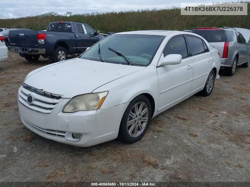 2007 Toyota Avalon Limited VIN: 4T1BK36BX7U226378 Lot: 40565650