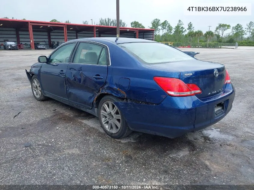 2007 Toyota Avalon Limited VIN: 4T1BK36BX7U238966 Lot: 40573150