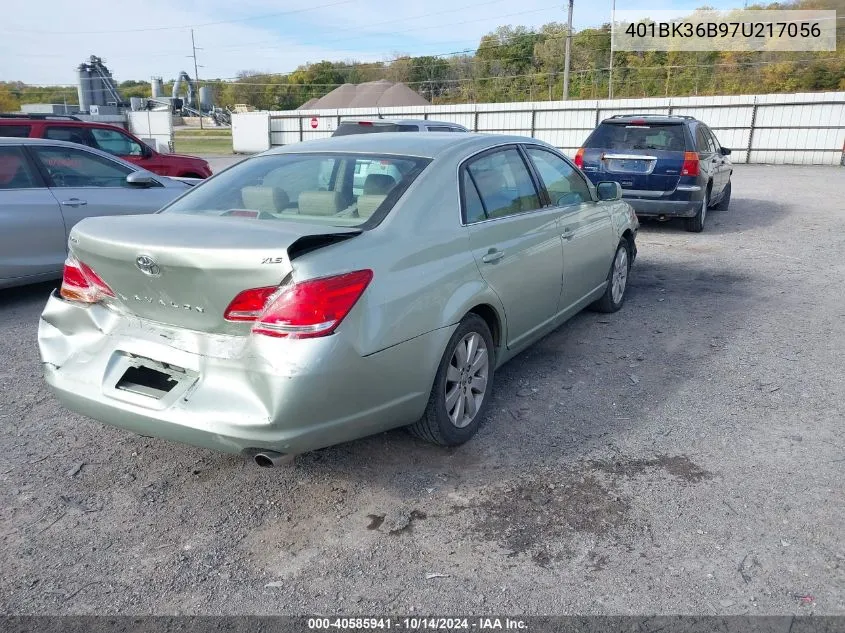 2007 Toyota Avalon VIN: 401BK36B97U217056 Lot: 40585941