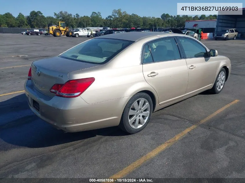 2007 Toyota Avalon Xls VIN: 4T1BK36B27U169903 Lot: 40587036