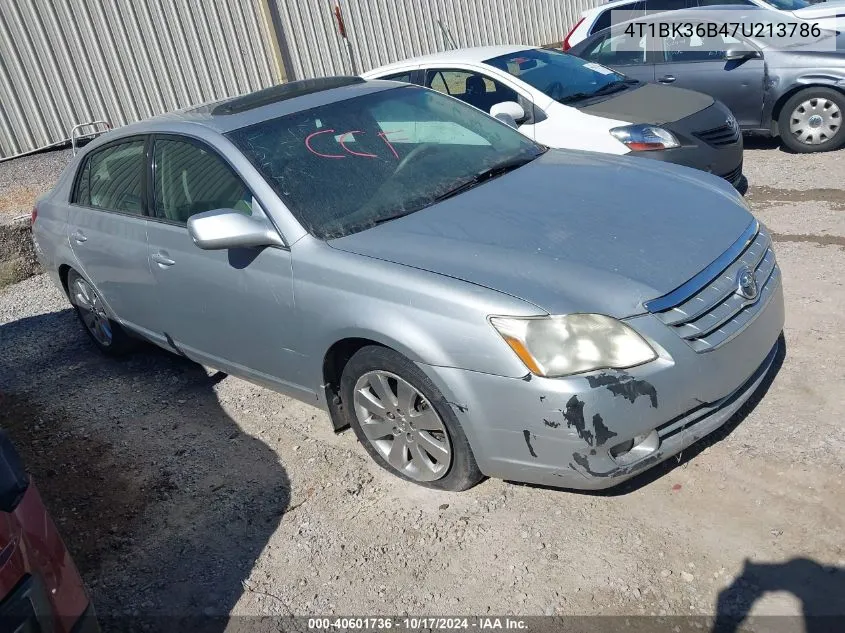 2007 Toyota Avalon Xls VIN: 4T1BK36B47U213786 Lot: 40601736