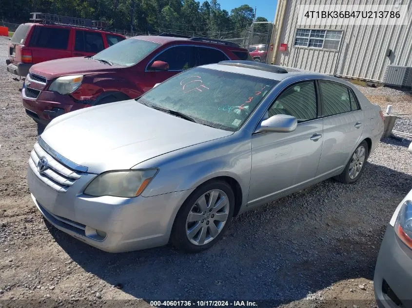 2007 Toyota Avalon Xls VIN: 4T1BK36B47U213786 Lot: 40601736