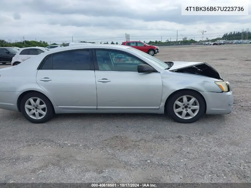 2007 Toyota Avalon Xl VIN: 4T1BK36B67U223736 Lot: 40618501