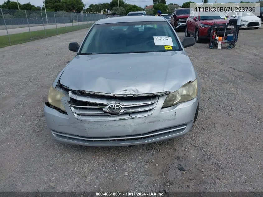 2007 Toyota Avalon Xl VIN: 4T1BK36B67U223736 Lot: 40618501