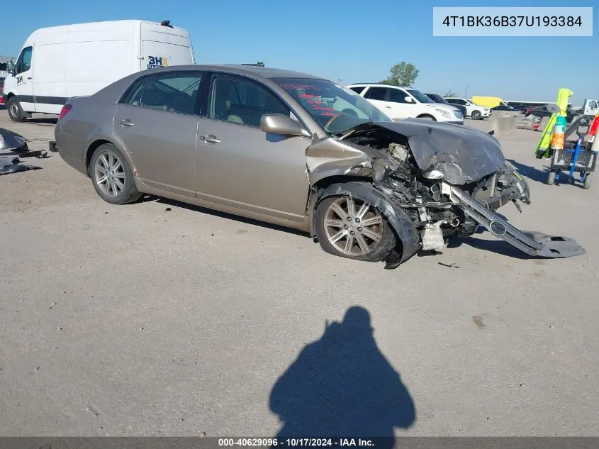 2007 Toyota Avalon Limited VIN: 4T1BK36B37U193384 Lot: 40629096