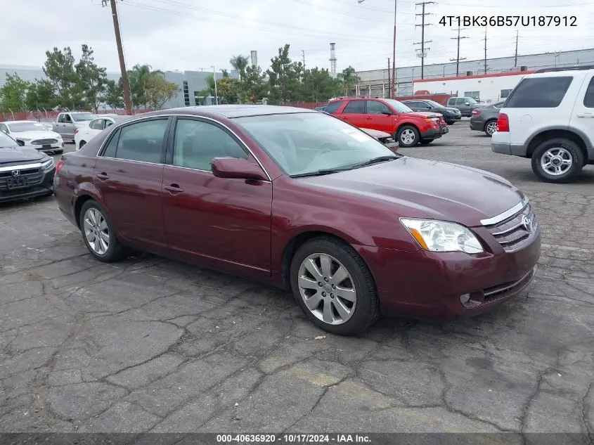 2007 Toyota Avalon Xls VIN: 4T1BK36B57U187912 Lot: 40636920