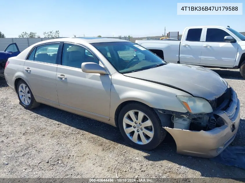 2007 Toyota Avalon Xls VIN: 4T1BK36B47U179588 Lot: 40644496