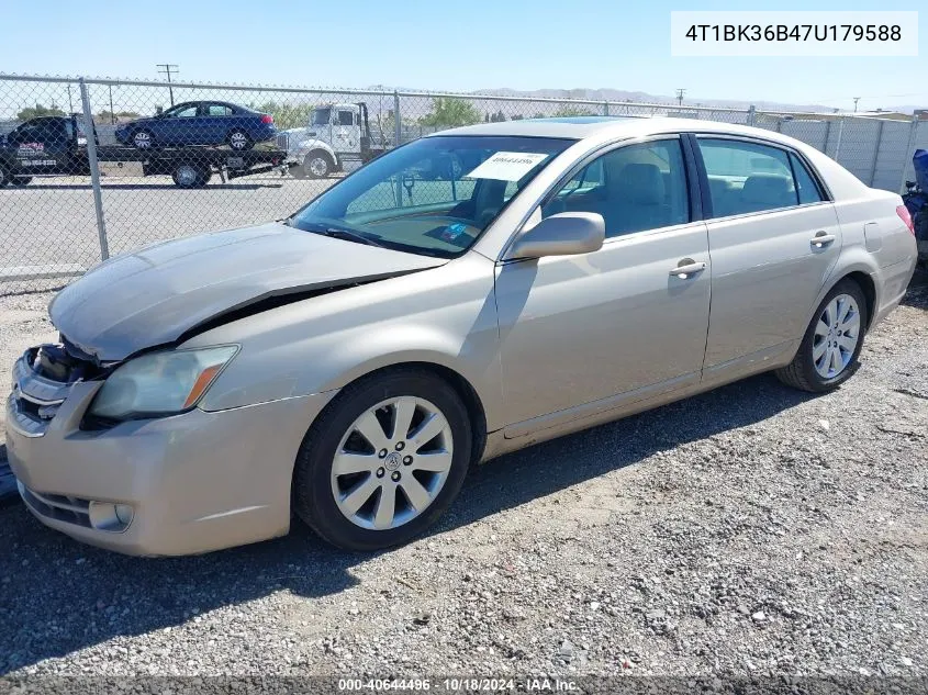 2007 Toyota Avalon Xls VIN: 4T1BK36B47U179588 Lot: 40644496