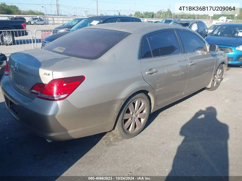 2007 Toyota Avalon Xls VIN: 4T1BK36B17U209064 Lot: 40663823