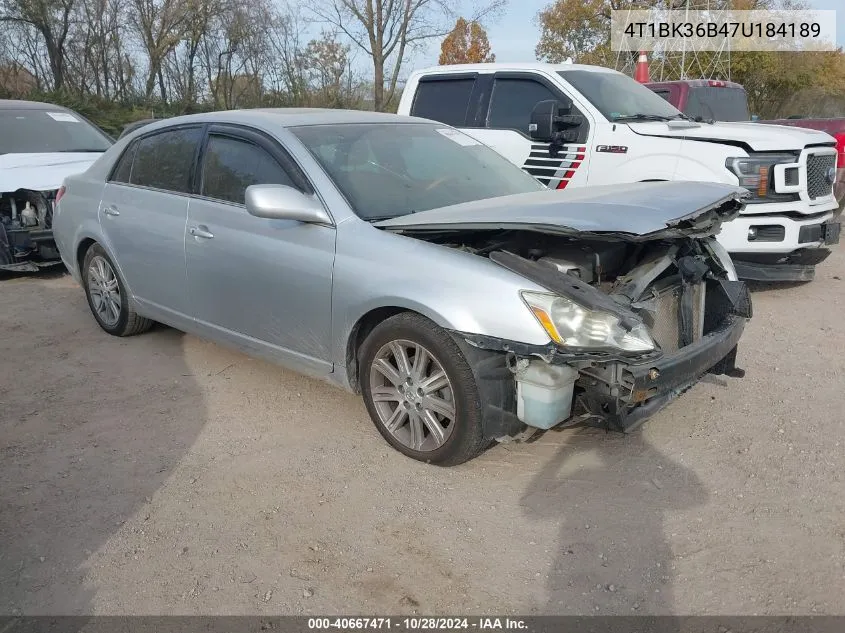 2007 Toyota Avalon Limited VIN: 4T1BK36B47U184189 Lot: 40667471