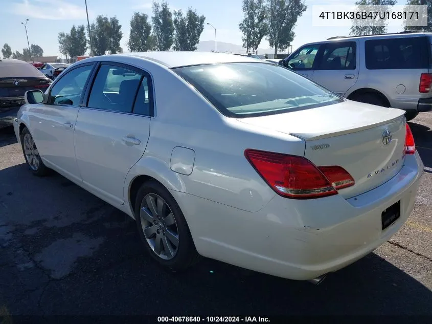 2007 Toyota Avalon Touring VIN: 4T1BK36B47U168171 Lot: 40678640