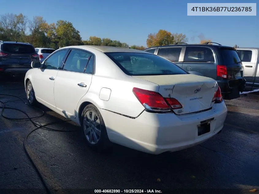 2007 Toyota Avalon Xls VIN: 4T1BK36B77U236785 Lot: 40682890