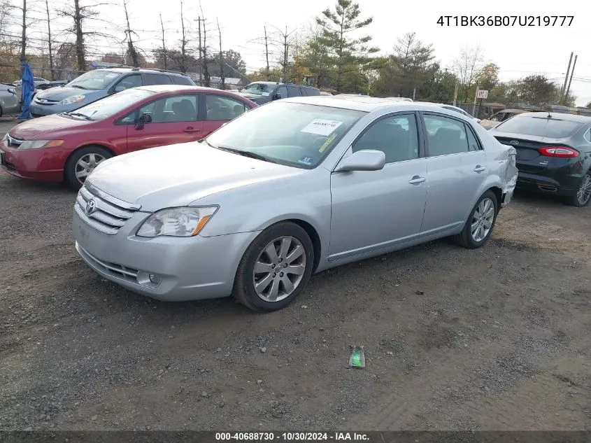 2007 Toyota Avalon Xls VIN: 4T1BK36B07U219777 Lot: 40688730