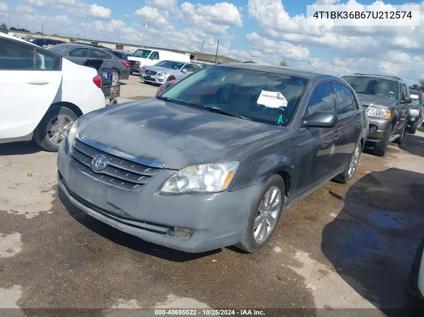 2007 Toyota Avalon Xls VIN: 4T1BK36B67U212574 Lot: 40695522