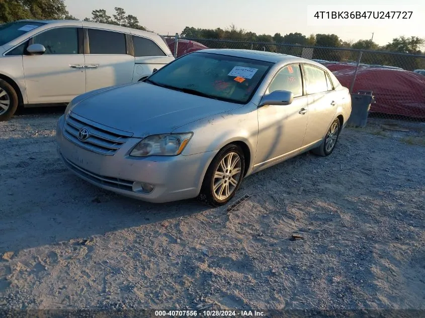 2007 Toyota Avalon Xl/Xls/Touring/Limited VIN: 4T1BK36B47U247727 Lot: 40707556