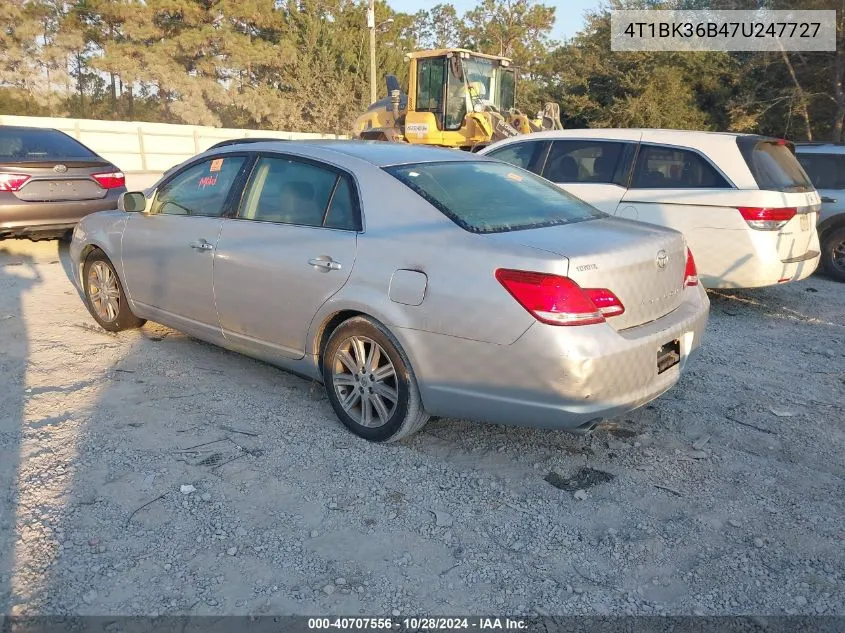 2007 Toyota Avalon Xl/Xls/Touring/Limited VIN: 4T1BK36B47U247727 Lot: 40707556