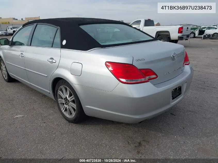 2007 Toyota Avalon Limited VIN: 4T1BK36B97U238473 Lot: 40723530