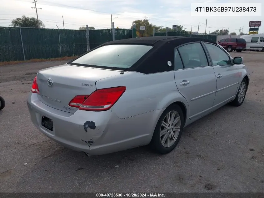 2007 Toyota Avalon Limited VIN: 4T1BK36B97U238473 Lot: 40723530