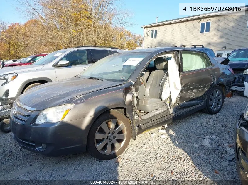 2007 Toyota Avalon Xls VIN: 4T1BK36B97U248016 Lot: 40740324