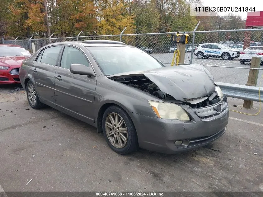 2007 Toyota Avalon Limited VIN: 4T1BK36B07U241844 Lot: 40741058