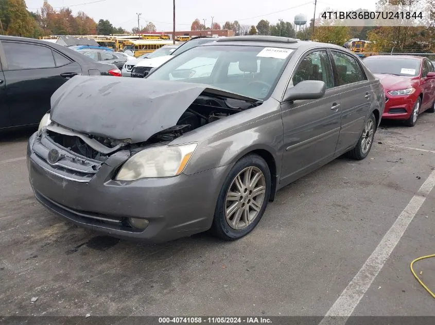 2007 Toyota Avalon Limited VIN: 4T1BK36B07U241844 Lot: 40741058