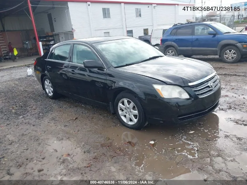 2007 Toyota Avalon Xl VIN: 4T1BK36B47U238185 Lot: 40746538