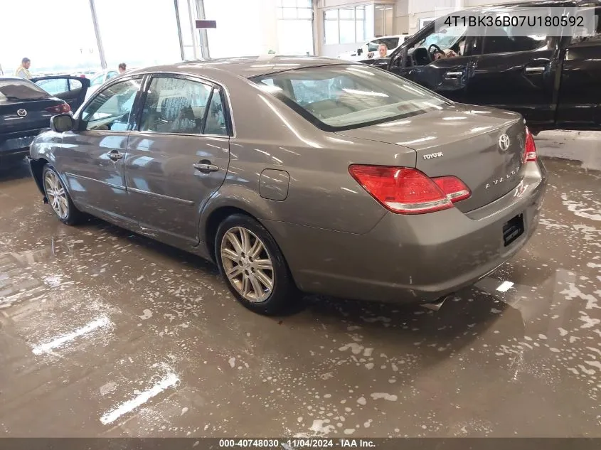 2007 Toyota Avalon Limited VIN: 4T1BK36B07U180592 Lot: 40748030