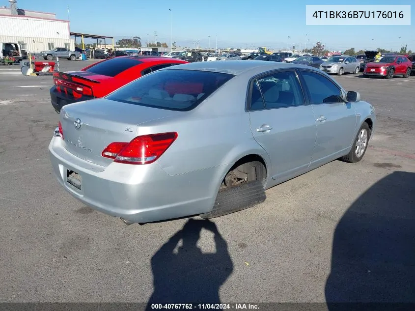 2007 Toyota Avalon Xl VIN: 4T1BK36B7U176016 Lot: 40767762