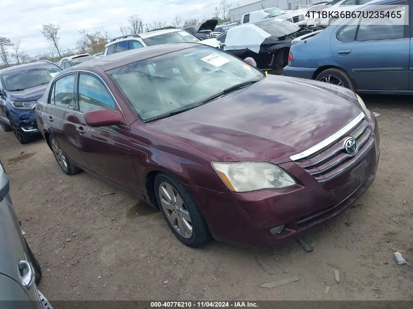 2007 Toyota Avalon Xls VIN: 4T1BK36B67U235465 Lot: 40776210