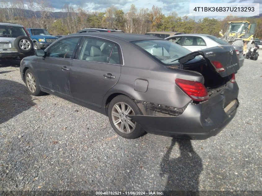 2007 Toyota Avalon Limited VIN: 4T1BK36B37U213293 Lot: 40782521