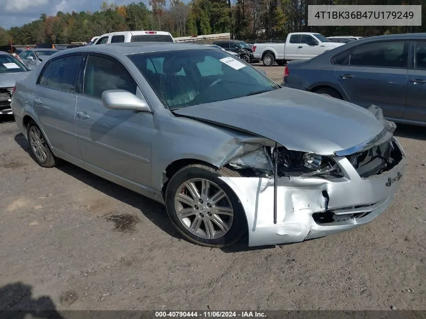 2007 Toyota Avalon Limited VIN: 4T1BK36B47U179249 Lot: 40790444