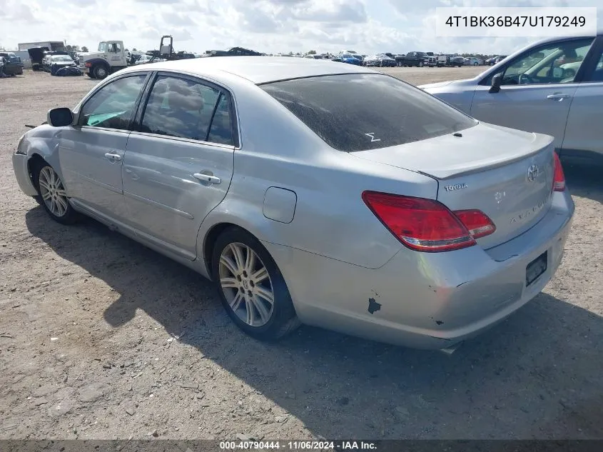 2007 Toyota Avalon Limited VIN: 4T1BK36B47U179249 Lot: 40790444