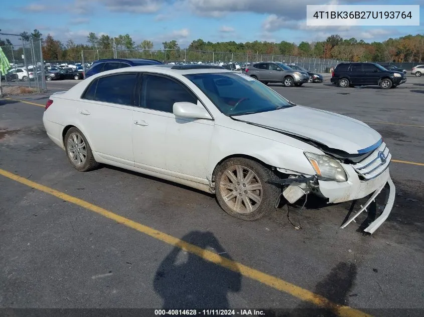 2007 Toyota Avalon Limited VIN: 4T1BK36B27U193764 Lot: 40814628