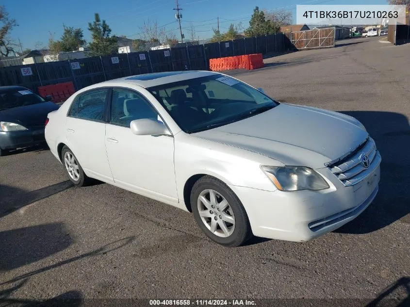 2007 Toyota Avalon Xl VIN: 4T1BK36B17U210263 Lot: 40816558