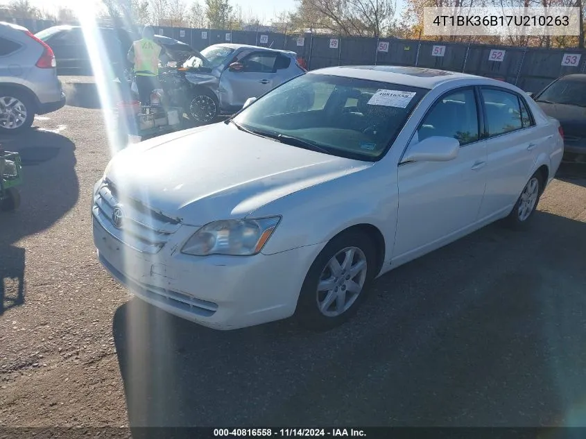 2007 Toyota Avalon Xl VIN: 4T1BK36B17U210263 Lot: 40816558