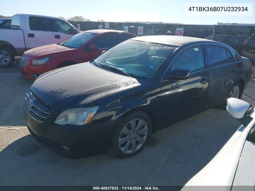 2007 Toyota Avalon Xls VIN: 4T1BK36B07U232934 Lot: 40837832