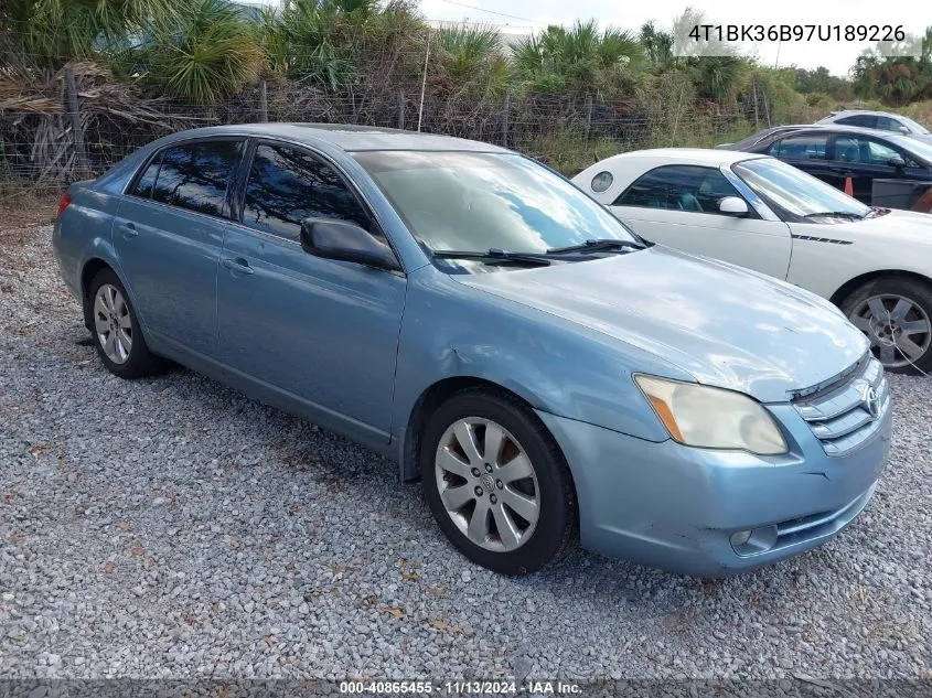 2007 Toyota Avalon Xls VIN: 4T1BK36B97U189226 Lot: 40865455