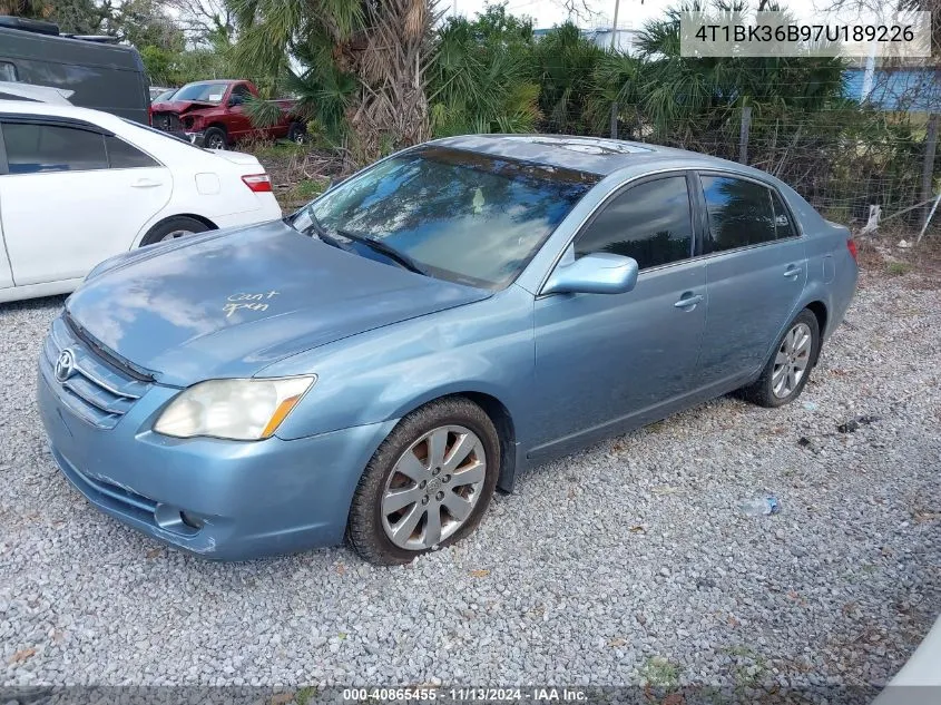 2007 Toyota Avalon Xls VIN: 4T1BK36B97U189226 Lot: 40865455