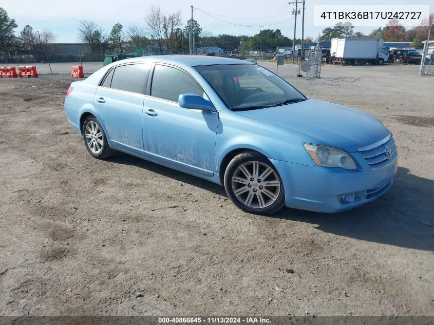 2007 Toyota Avalon Limited VIN: 4T1BK36B17U242727 Lot: 40866645