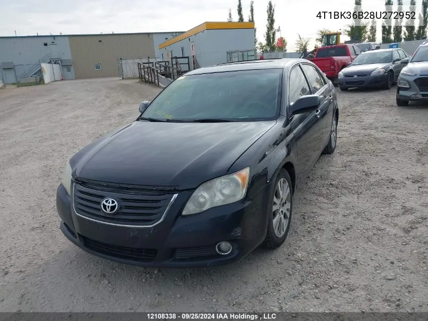 2008 Toyota Avalon Xl/Xls/Touring/Limited VIN: 4T1BK36B28U272952 Lot: 12108338