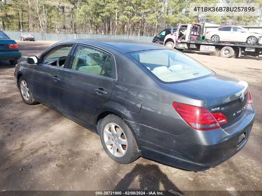 2008 Toyota Avalon Xl VIN: 4T1BK36B78U257895 Lot: 38721980