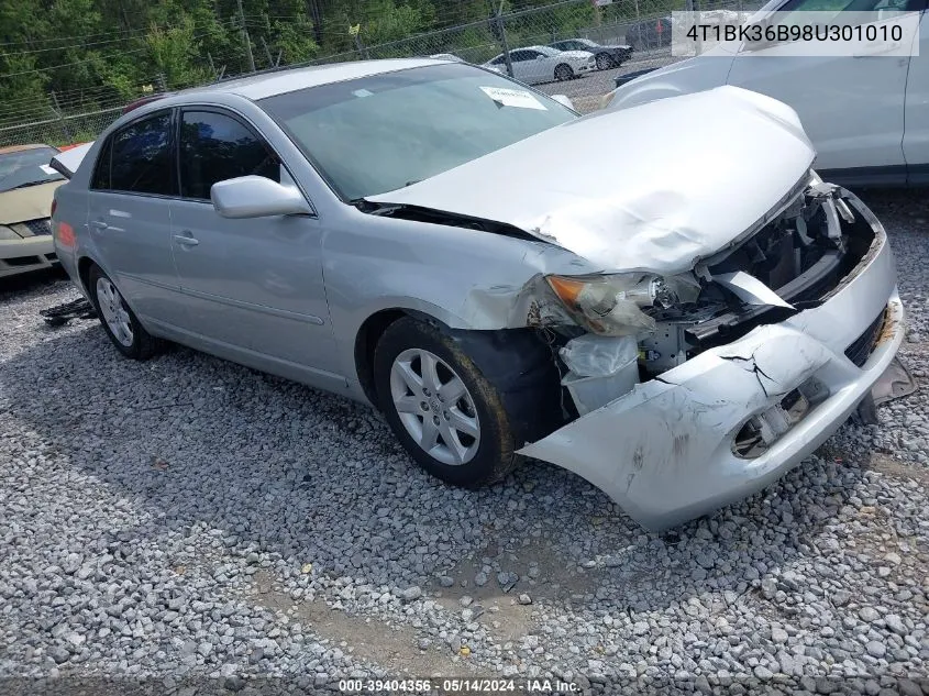 2008 Toyota Avalon Xl VIN: 4T1BK36B98U301010 Lot: 39404356